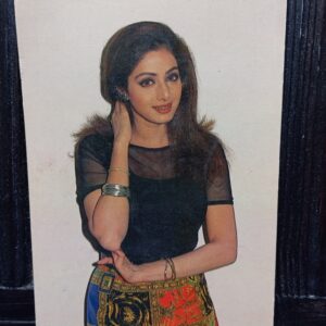 Sridevi * Vintage Bollywood Postcard * (Pooran) (6436)