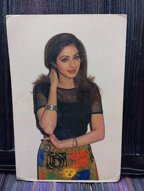 Sridevi * Vintage Bollywood Postcard * (Pooran) (6436)