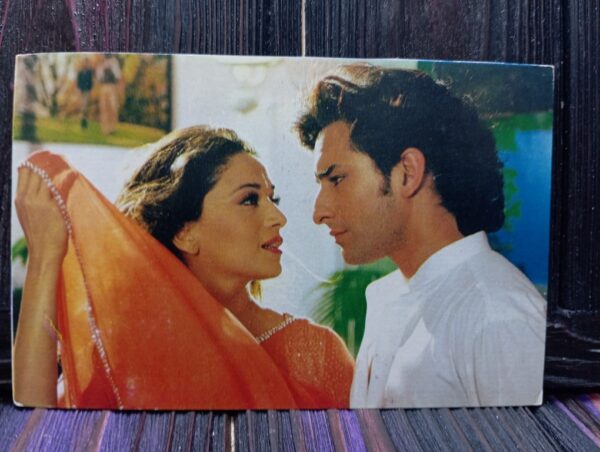 Madhuri Dixit Saif Ali Khan * Vintage Bollywood Postcard * (ZEE) (WN)