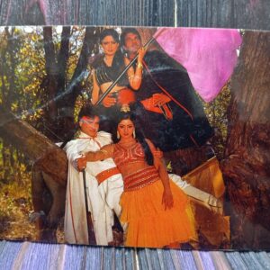 Sridevi Jeetendra Dharmendra Parveen Babi * Vintage Bollywood Postcard * (BAP) (436)