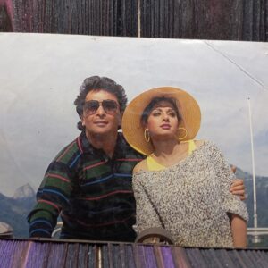 Sridevi Rishi Kapoor * Vintage Bollywood Postcard * (RC) (PC-1029)