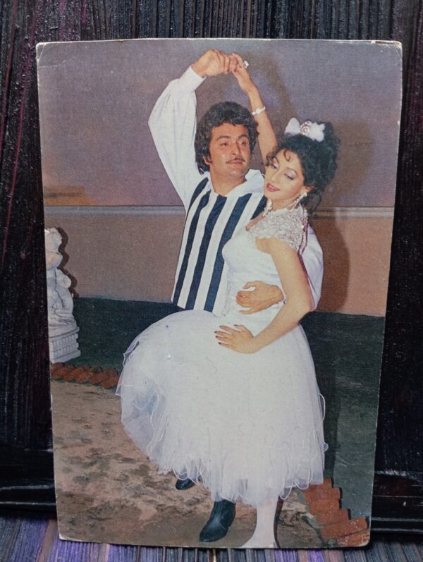 Sridevi Rishi Kapoor * Vintage Bollywood Postcard * (Pooran) (WN)