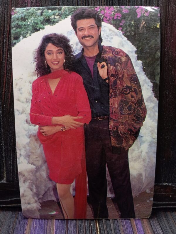 Madhuri Dixit Anil Kapoor * Vintage Bollywood Postcard * (Ruby) (820)