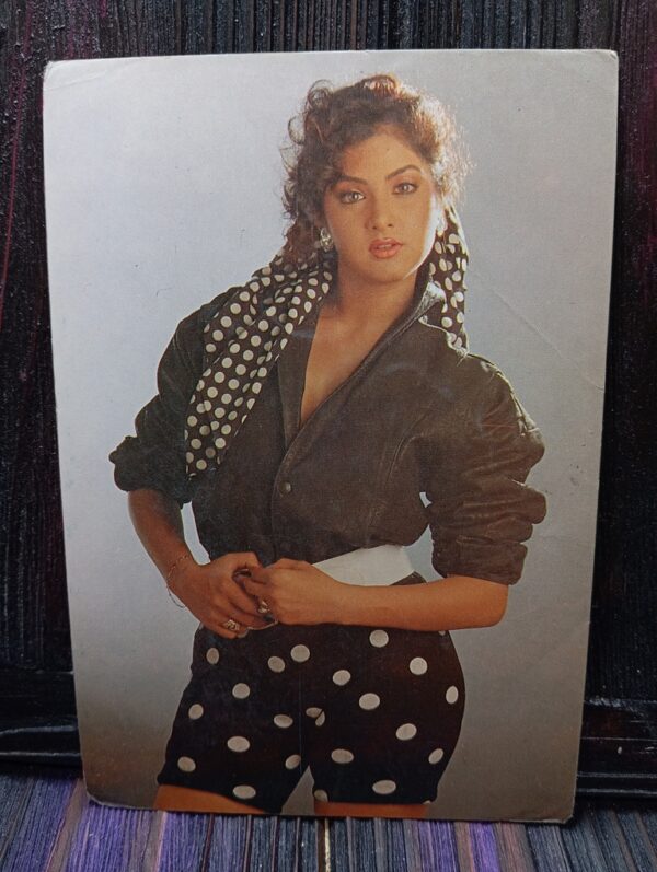 Divya Bharati* Vintage Bollywood Postcard * (PS) (PC-1823)