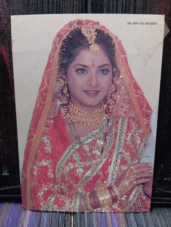 Divya Bharati* Vintage Bollywood Postcard * (PC) (WN)