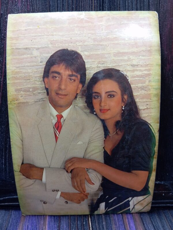 Farha Naaz Sanjay Dutt * Vintage Bollywood Postcard * (RC) (PC-398)