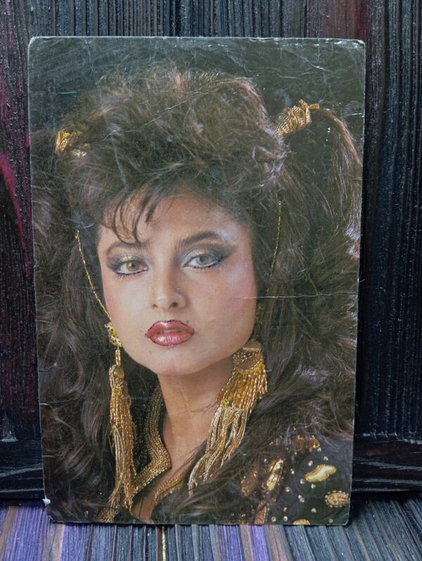 Rekha * Vintage Bollywood Postcard * (BAP) (1988)