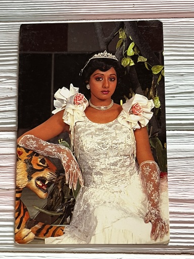 Sridevi * Vintage Bollywood Postcard * (RC) (PC-814)