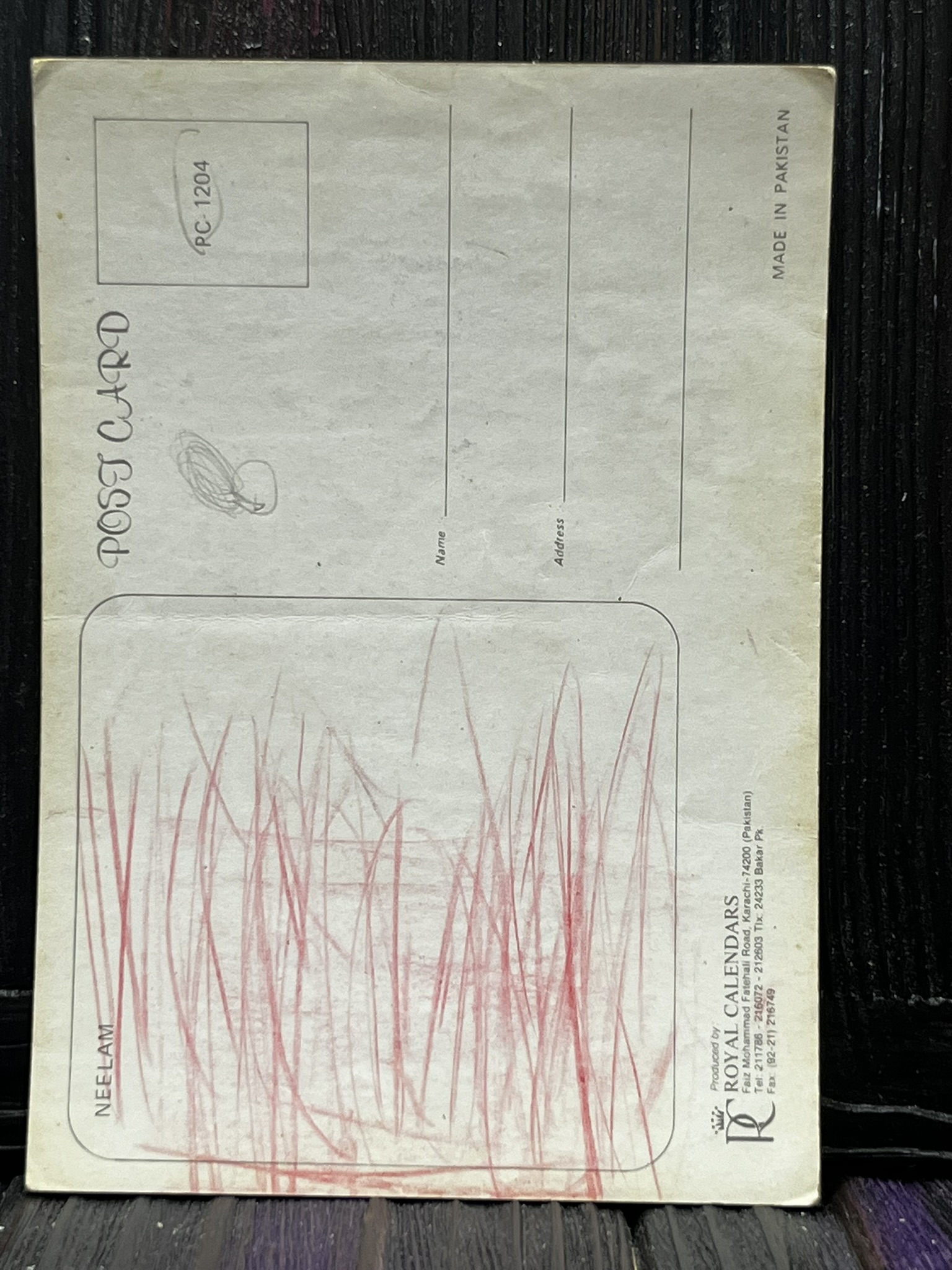 Neelam Kothari * Vintage Bollywood Postcard * (RC) (PC-1204) - Image 2