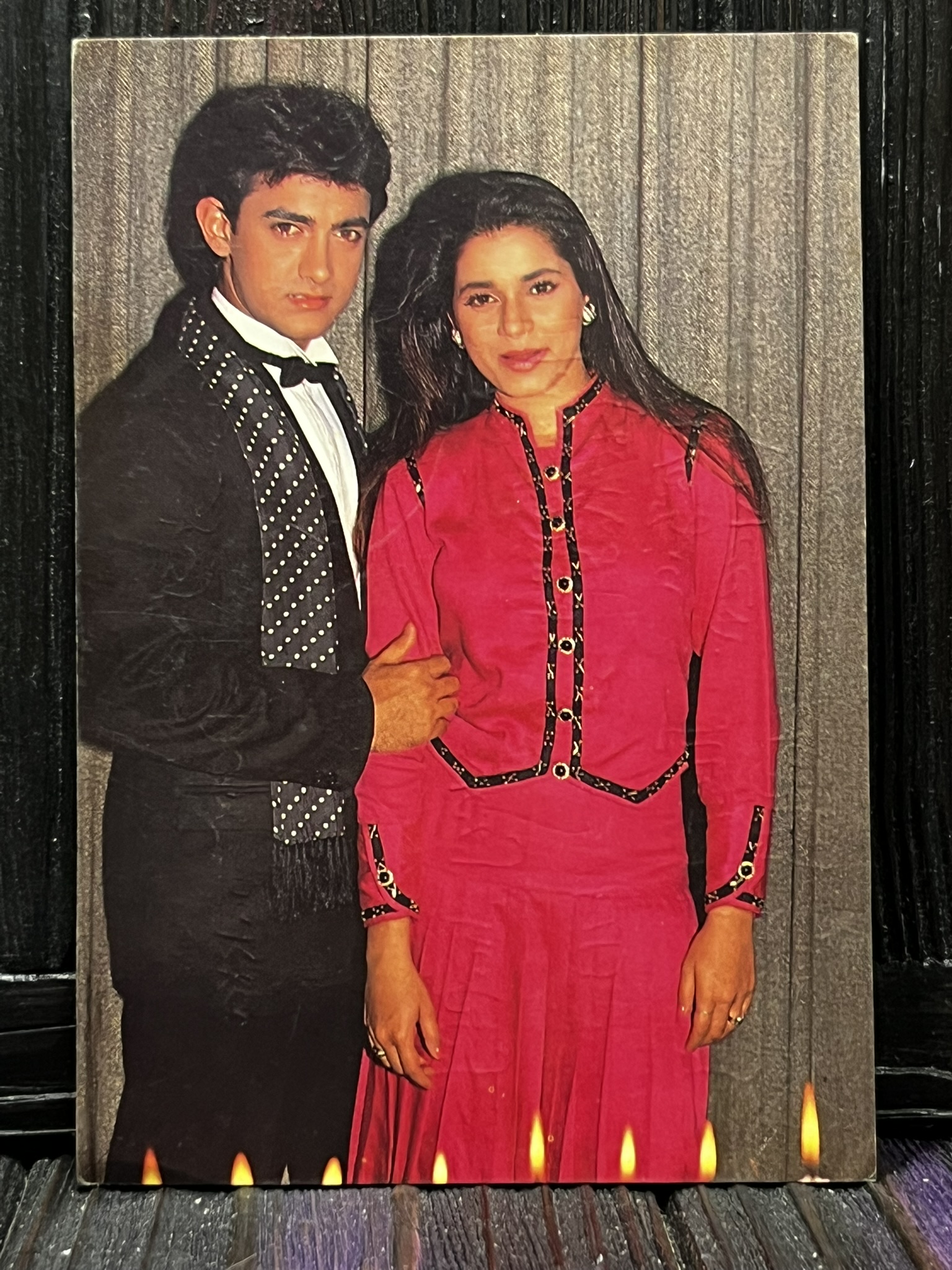 Neelam Kothari Aamir Khan * Vintage Bollywood Postcard * (PC) (PC-1061)