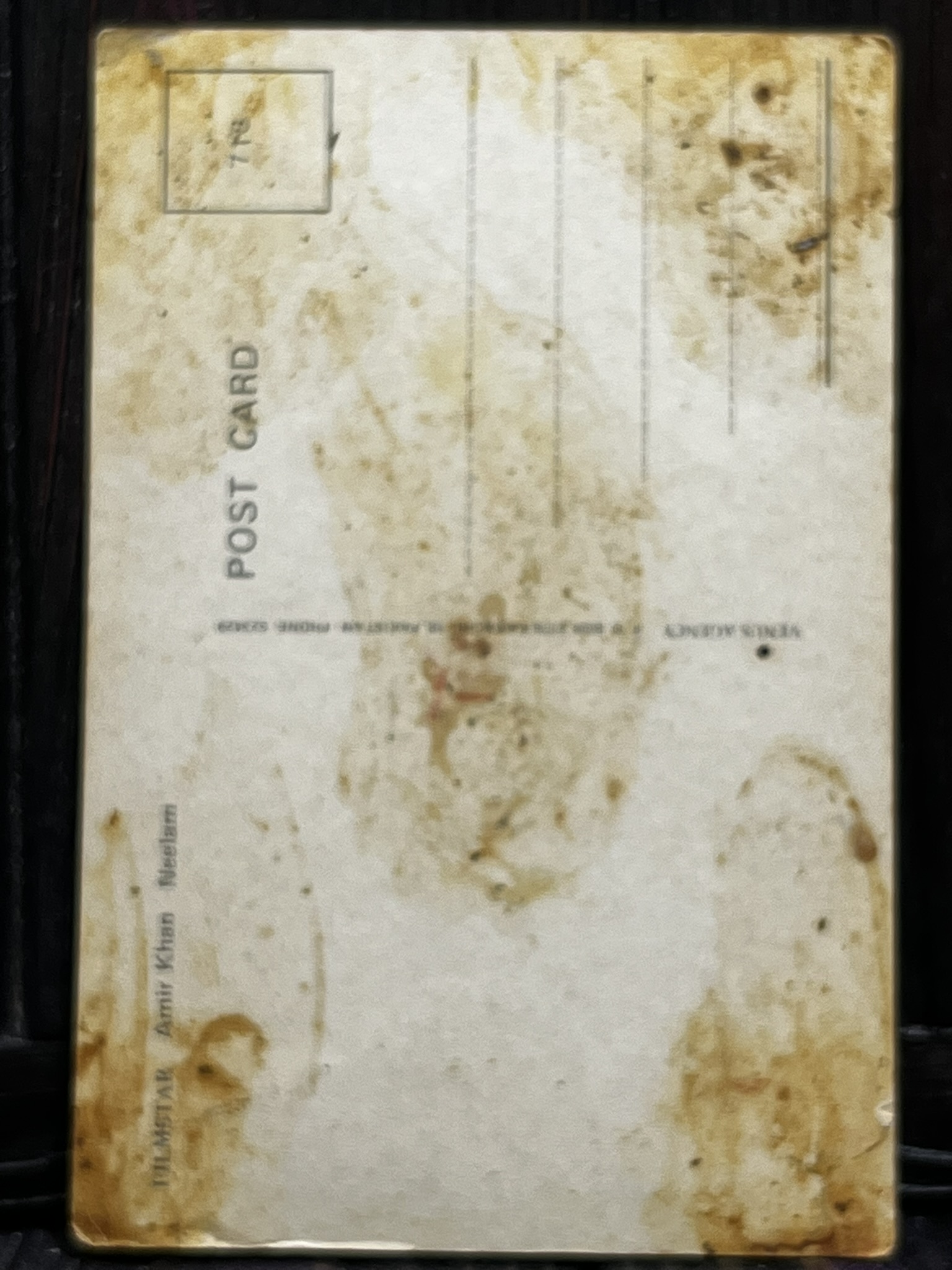 Neelam Kothari Aamir Khan * Vintage Bollywood Postcard * (Venus) (718) - Image 2