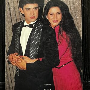 Neelam Kothari Aamir Khan * Vintage Bollywood Postcard * (BAP) (1573)
