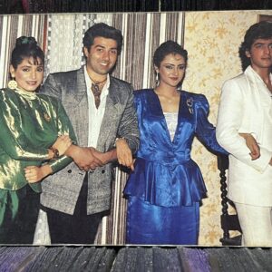 Neelam Kothari Sunny Deol Rubina Chanky Panday * Vintage Bollywood Postcard * (RC) (PC-660)