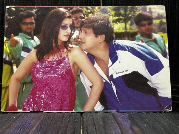 Twinkle Khanna Govinda * Vintage Bollywood Postcard * (Paradise) (WN)