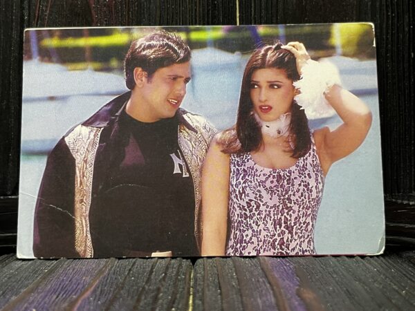 Twinkle Khanna Govinda * Vintage Bollywood Postcard * (Paradise) (WN)