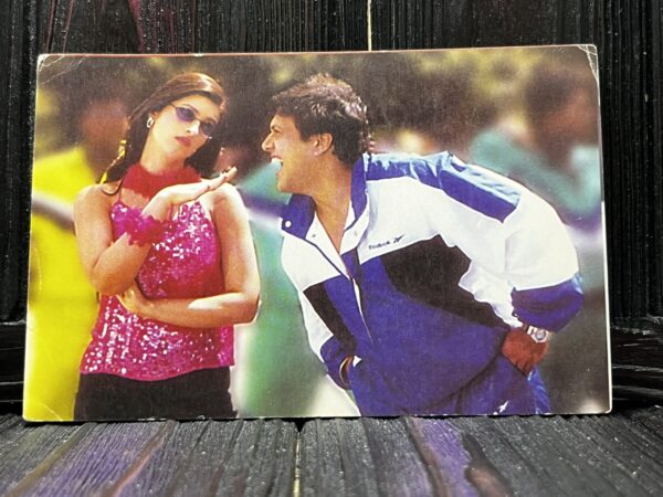 Twinkle Khanna Govinda * Vintage Bollywood Postcard * (Paradise) (WN)