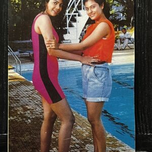 Shilpa Shetty Kajol Devgn * Vintage Bollywood Postcard * (Jain) (5108)