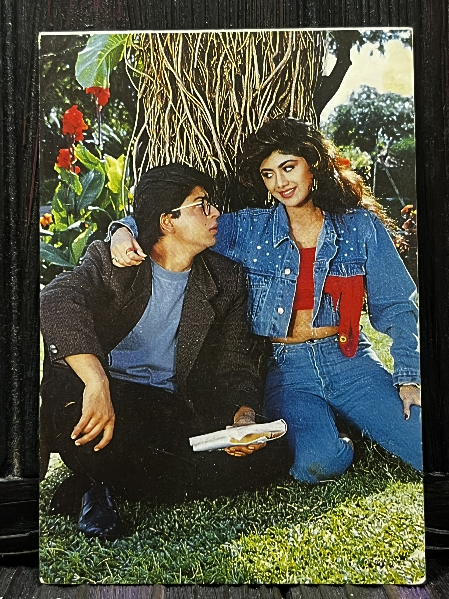Shilpa Shetty Shahrukh Khan * Vintage Bollywood Postcard * (Jain) (5107)