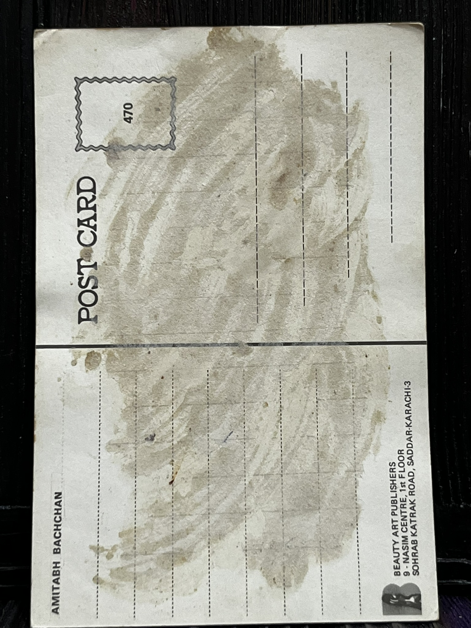 Amitabh Bachchan * Vintage Bollywood Postcard * (BAP) (470) - Image 2