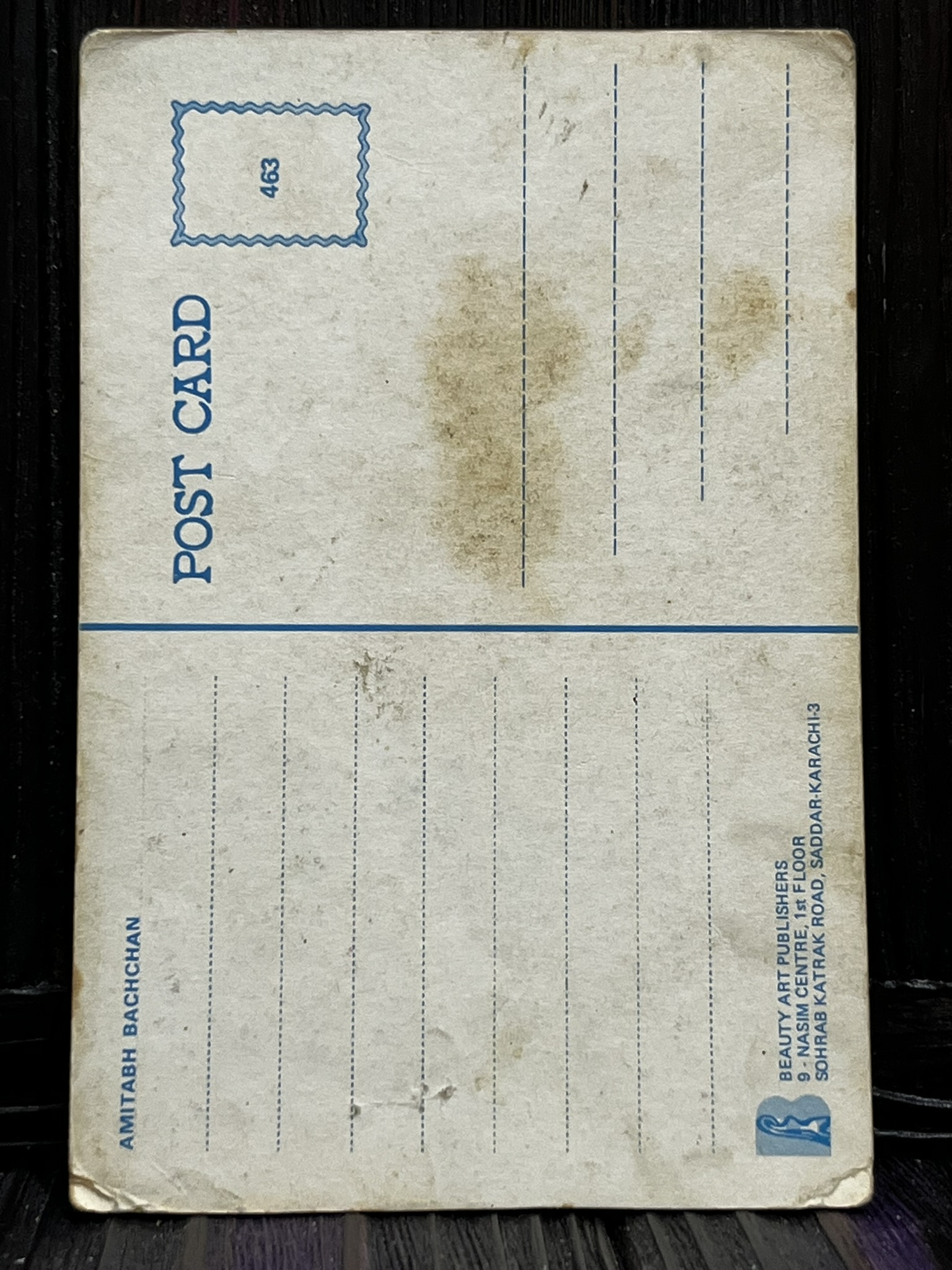 Amitabh Bachchan * Vintage Bollywood Postcard * (BAP) (463) - Image 2