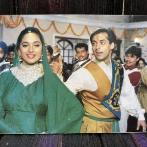 Madhuri Dixit Salman Khan * Vintage Bollywood Postcard * (Tiki) (WN)