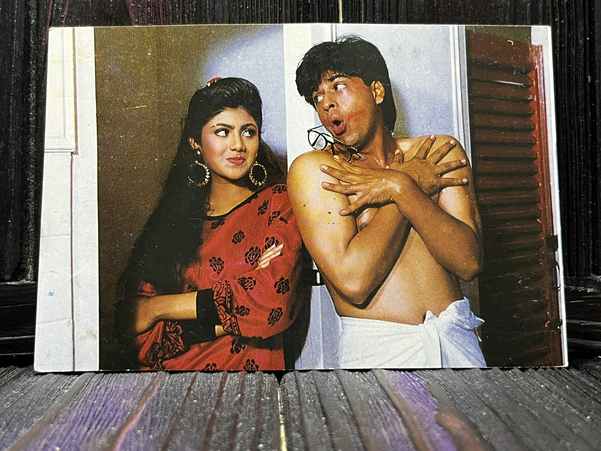 Shilpa Shetty Shahrukh Khan * Vintage Bollywood Postcard * (Jain) (5197)