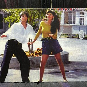 Shilpa Shetty Shahrukh Khan * Vintage Bollywood Postcard * (GR New print) (WN)