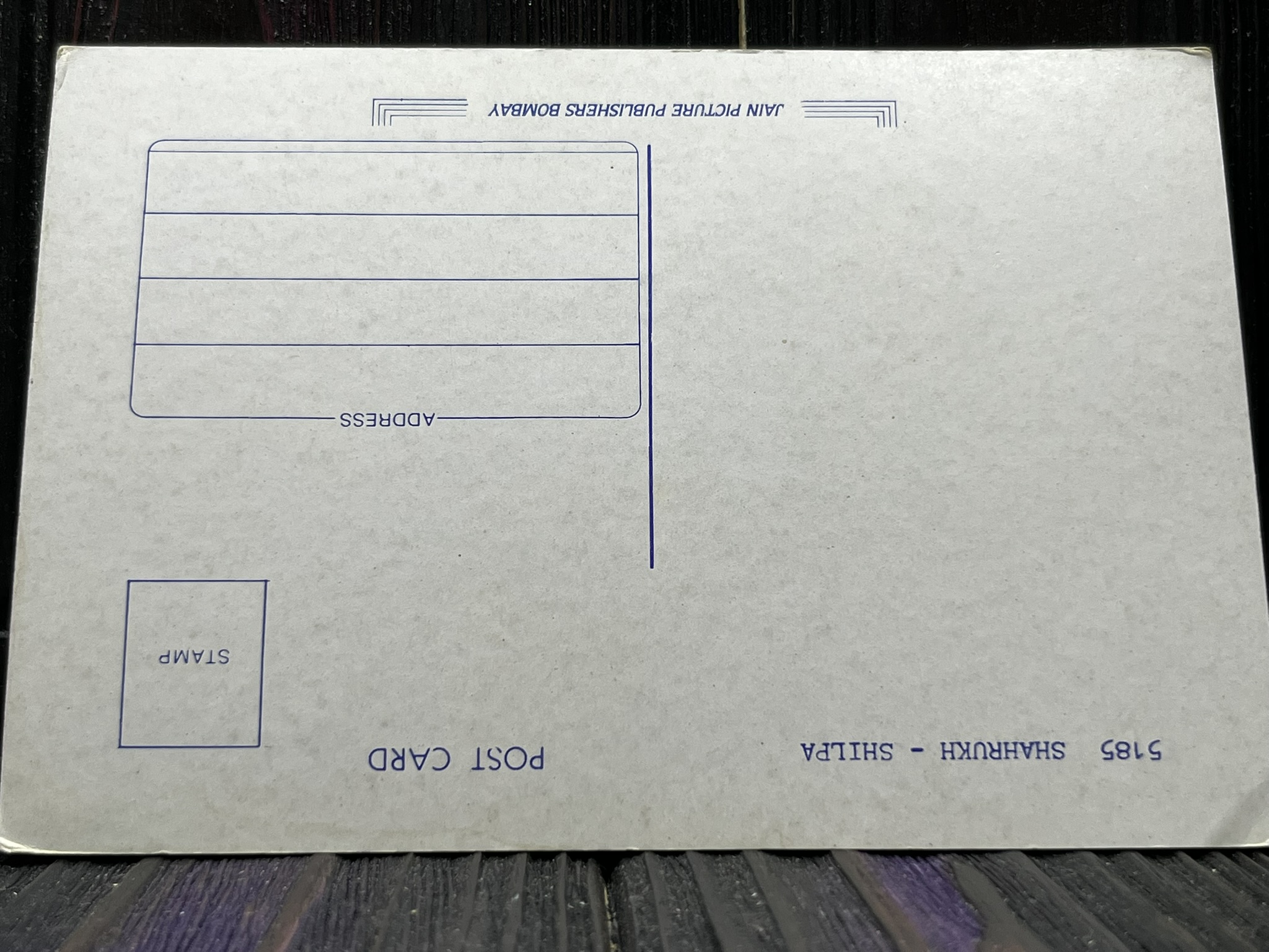 Shilpa Shetty Shahrukh Khan * Vintage Bollywood Postcard * (Jain) (5185) - Image 2