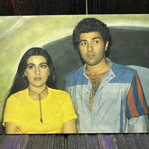 Amrita Singh Sunny Deol * Vintage Bollywood Postcard * (Limton) (20)
