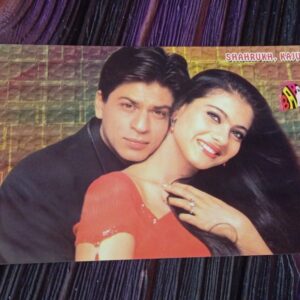 Kajol Devgn Shahrukh Khan * Vintage Bollywood Postcard * (BAP) (WN)