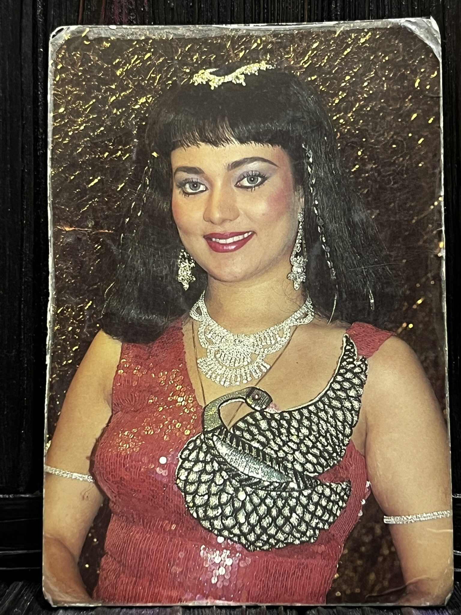 Mandakini * Vintage Bollywood Postcard * (RC) (PC-655)