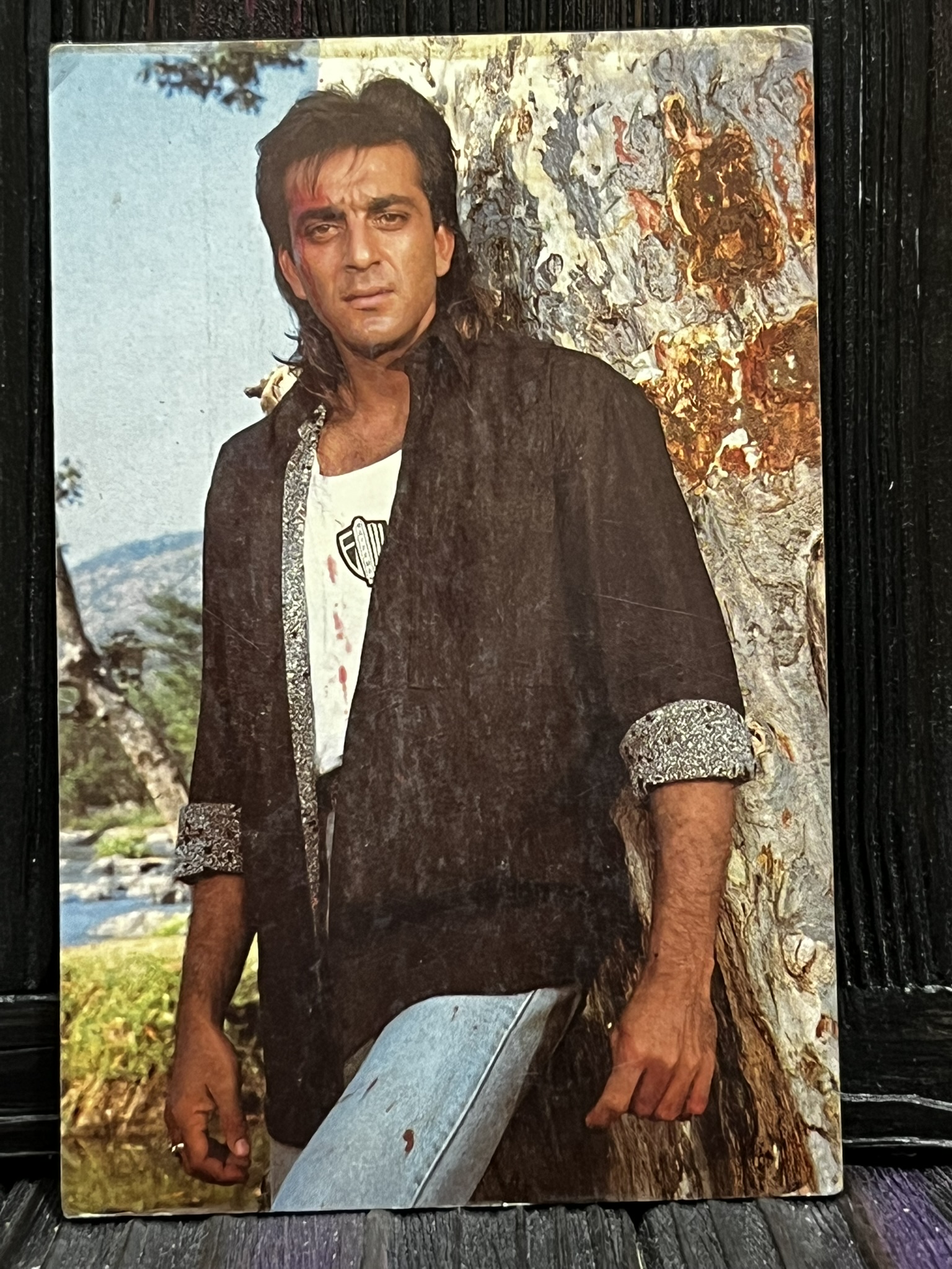 Sanjay Dutt * Vintage Bollywood Postcard * (Ruby) (WN)