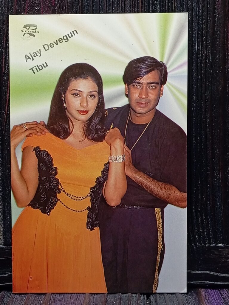 Tabu Ajay Devgn * Vintage Bollywood Postcard * (Ruby) (WN)