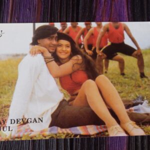Kajol Ajay Devgn * Vintage Bollywood Postcard * (UC) (WN)