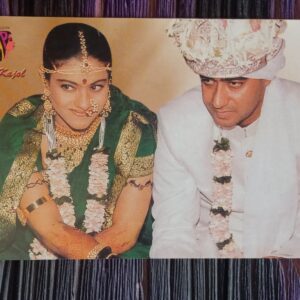 Kajol Ajay Devgn * Vintage Bollywood Postcard * (BAP) (WN)