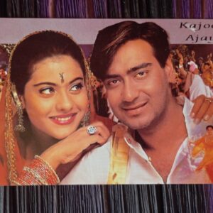 Kajol Ajay Devgn * Vintage Bollywood Postcard * (UC) (WN)