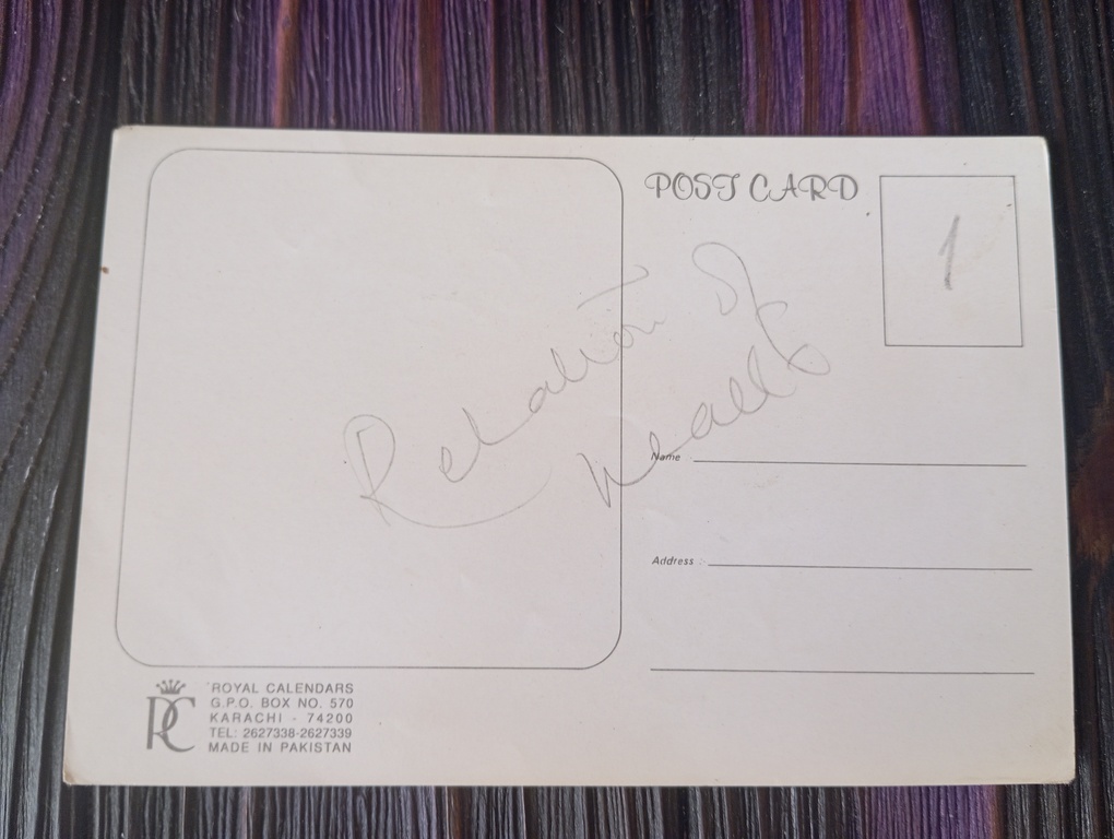 Tabu Ajay Devgn * Vintage Bollywood Postcard * (RC) (1963) - Image 2