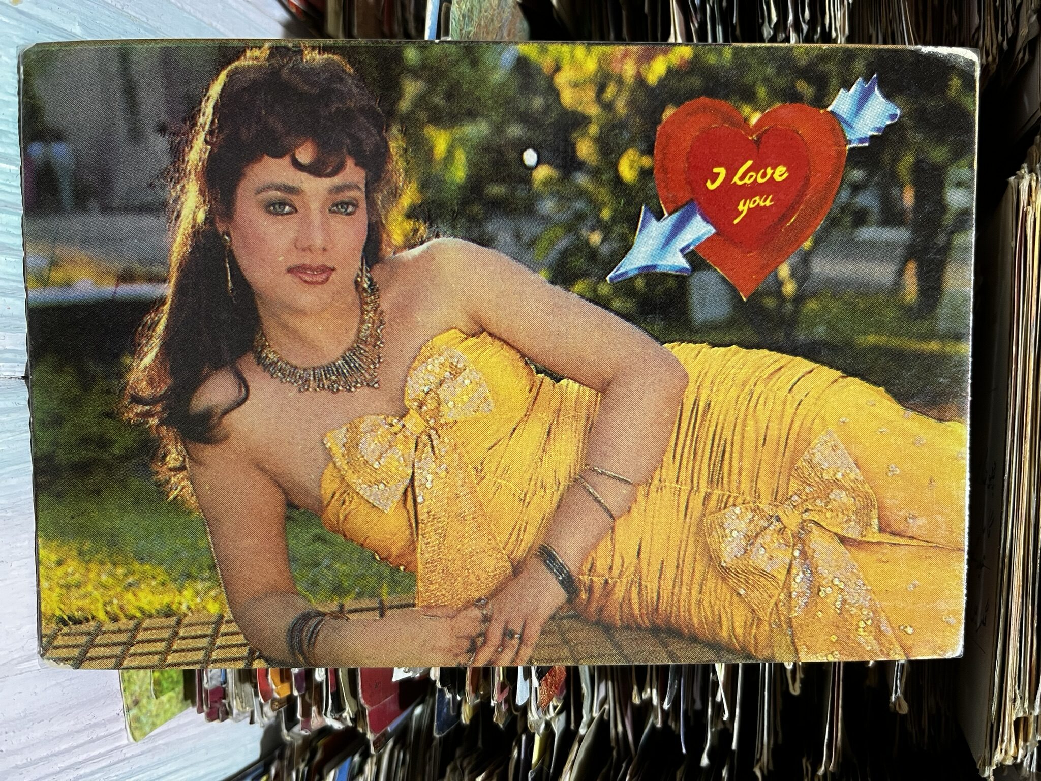 Mandakini * Vintage Bollywood Postcard * (Kherani) (WN)
