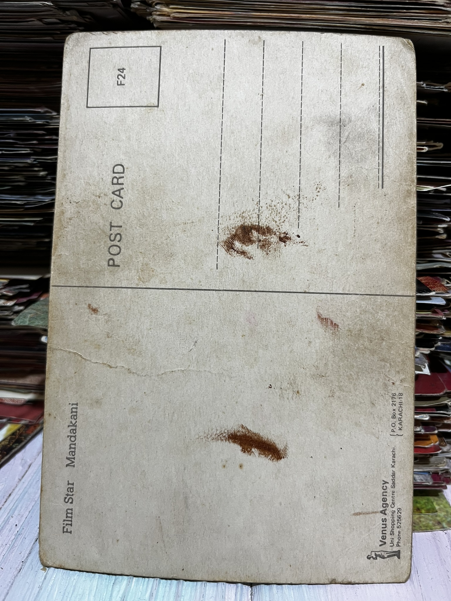 Mandakini * Vintage Bollywood Postcard * (Venus) (F24) - Image 2