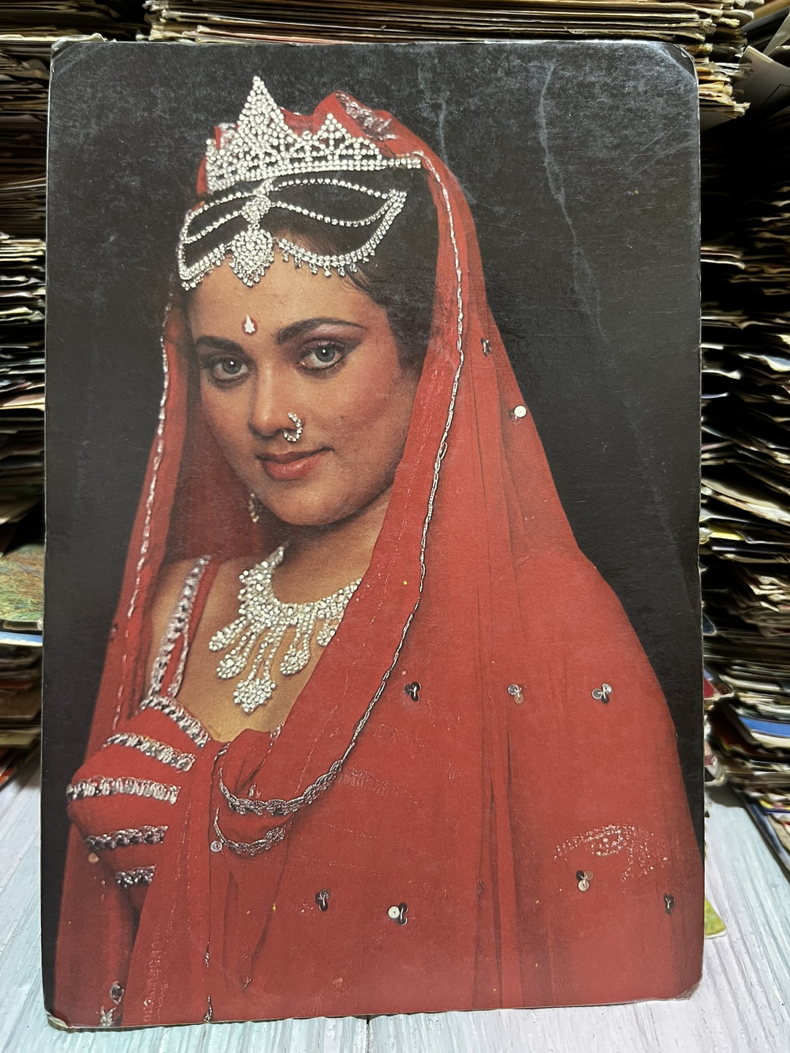 Mandakini * Vintage Bollywood Postcard * (Royal Calendars) (PC-897)