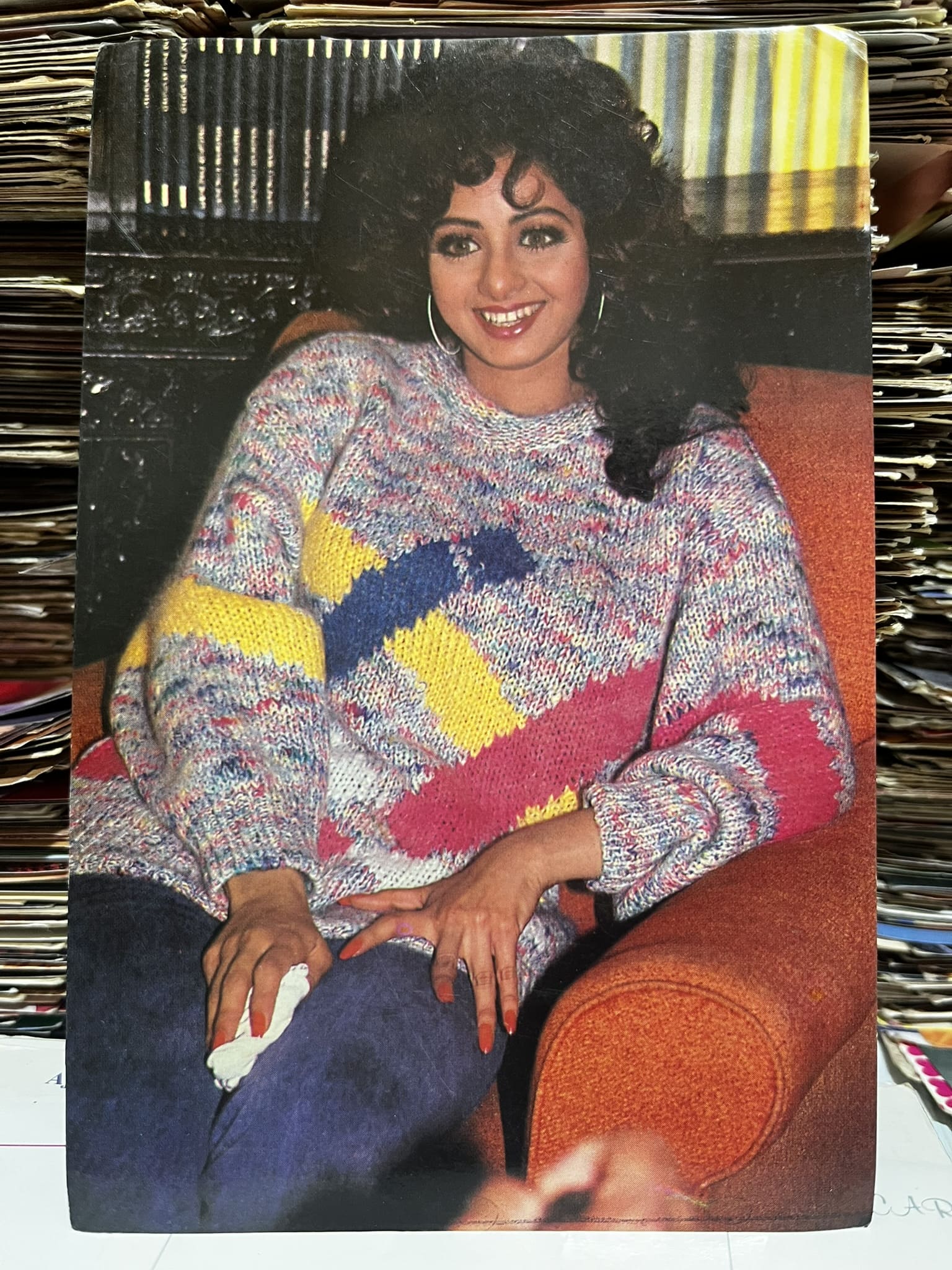 Sridevi * Vintage Bollywood Postcard * (BAP) (1571)