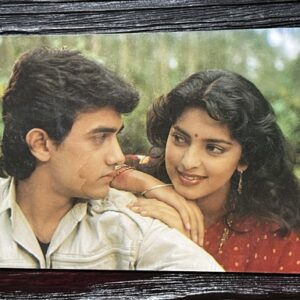 Juhi Chawla Aamir Khan * Vintage Bollywood Postcard * (Venus) (449)