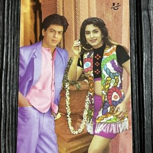 Juhi Chawla Shahrukh Khan* Vintage Bollywood Postcard * (UC) (WN)