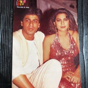 Juhi Chawla Shahrukh Khan * Vintage Bollywood Postcard * (BAP) (WN)