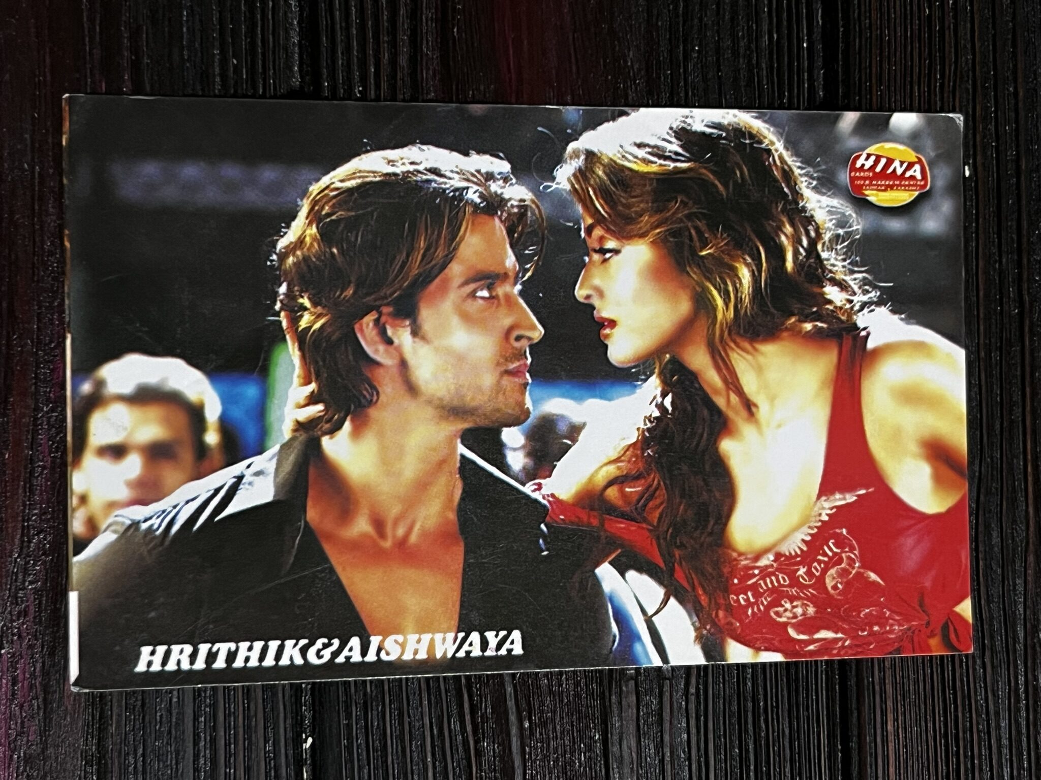 Aishwarya Rai Bachchan Hrithik Roshan* Vintage Bollywood Postcard * (Hina) (WN)