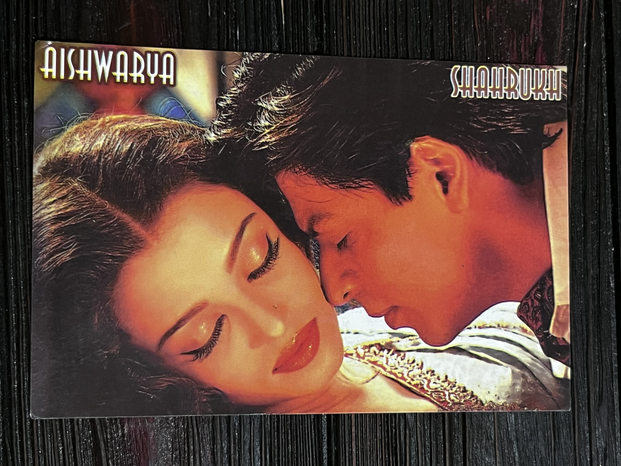 Aishwarya Rai Bachchan SHhahrukh Khan * Vintage Bollywood Postcard * (WN) (WN)