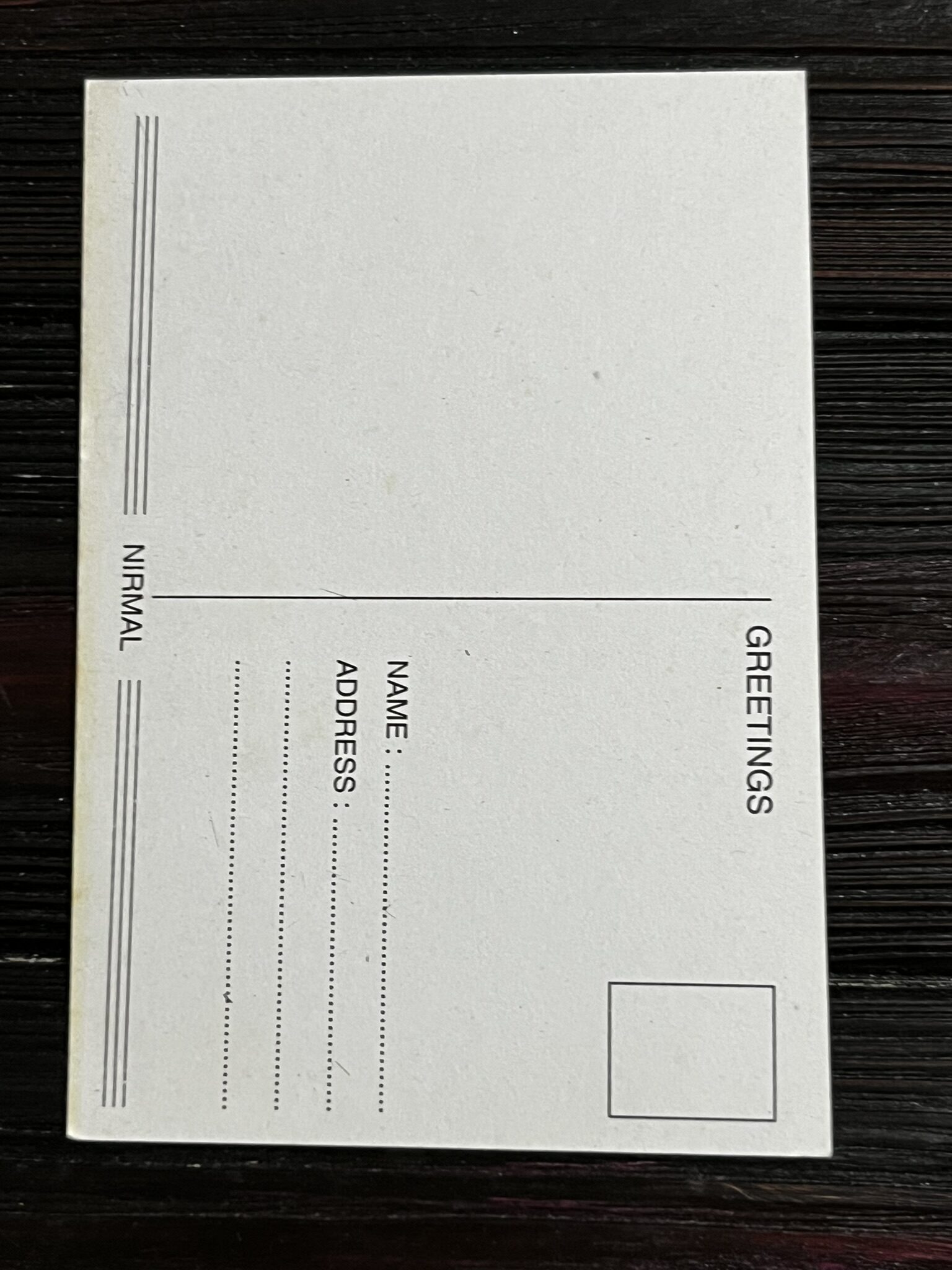 Aishwarya Rai Bachchan * Vintage Bollywood Postcard * (Nirmal) (WN) - Image 2