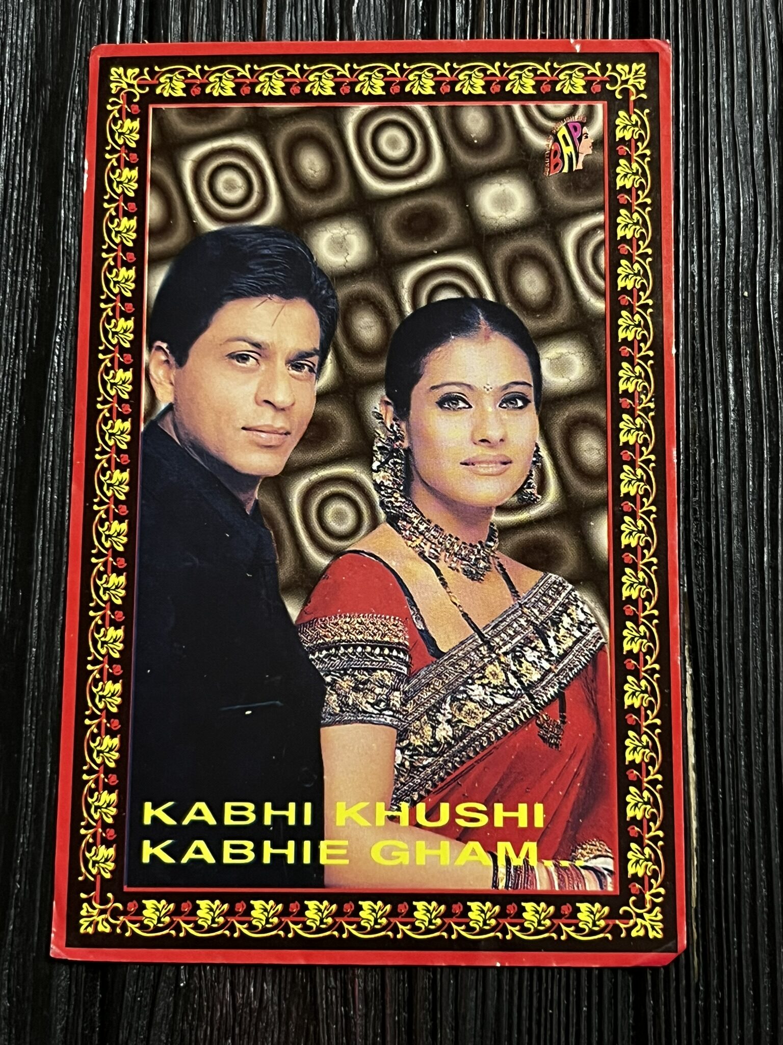 Kajol Devgn Shah Rukh Khan * Vintage Bollywood Postcard * (BAP) (WN)