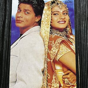 Kajol Devgn Shah Rukh Khan * Vintage Bollywood Postcard * (Nayab) (WN)