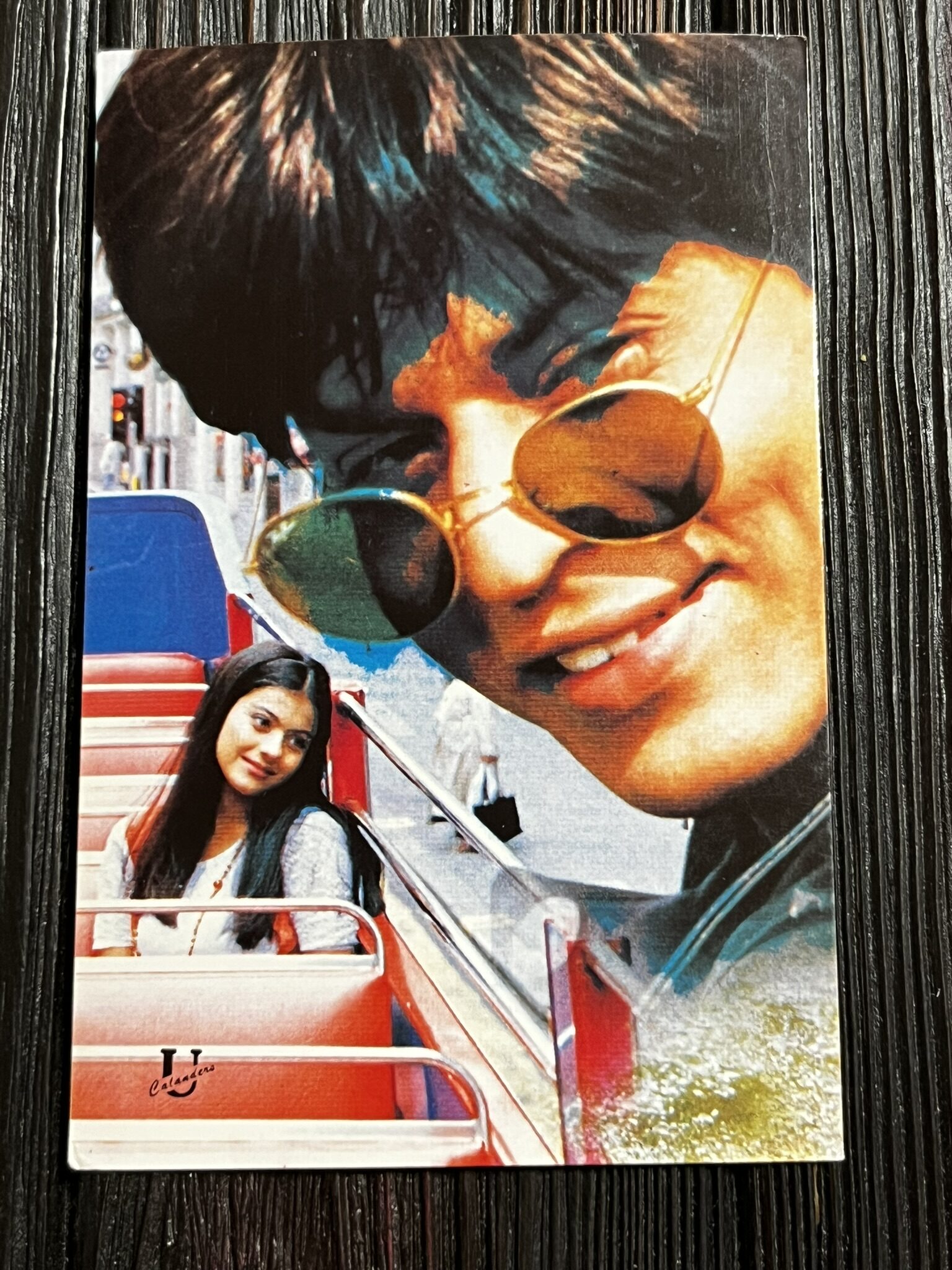 Kajol Devgn Shah Rukh Khan * Vintage Bollywood Postcard * (UC) (WN)